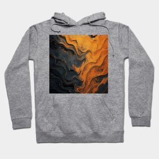 Stylized Liquid Stone Surface Hoodie